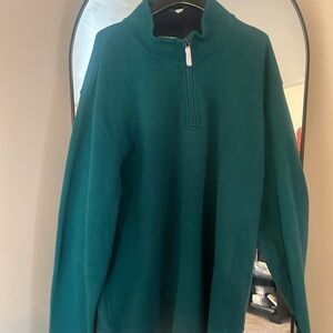 Teal Quarter-Zip Pullover